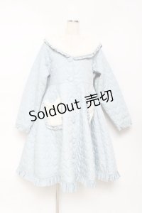 axes femme kawaii / ハートキルティングコート M サックス Y-25-10-28-103-AX-CO-SZ-ZI