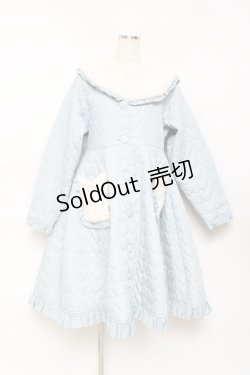 画像1: axes femme kawaii / ハートキルティングコート M サックス Y-25-10-28-103-AX-CO-SZ-ZI