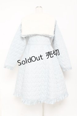 画像2: axes femme kawaii / ハートキルティングコート M サックス Y-25-10-28-103-AX-CO-SZ-ZI