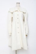 axes femme POETIQUE / スクエアカラーコート M オフ白 Y-25-10-28-104-AX-CO-SZ-ZY