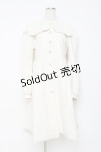 axes femme POETIQUE / スクエアカラーコート M オフ白 Y-25-10-28-104-AX-CO-SZ-ZI