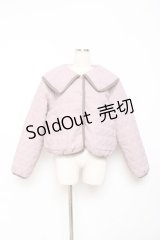 axes femme POETIQUE / ハートキルティングブルゾン M ピンク Y-25-10-28-106-AX-JA-SZ-ZI