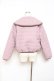 画像2: axes femme POETIQUE / ハートキルティングブルゾン M ピンク Y-25-10-28-106-AX-JA-SZ-ZY (2)