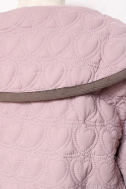 画像3: axes femme POETIQUE / ハートキルティングブルゾン M ピンク Y-25-10-28-106-AX-JA-SZ-ZY