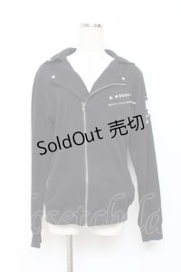 LISTEN FLAVOR / ユニコーンハートライダースジャケット  黒 Y-25-10-28-109-PU-JA-SZ-ZY