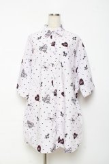 Ank Rouge / やみかわいいプリントBigシャツ M ピンク Y-25-10-28-116-CA-BL-SZ-ZY