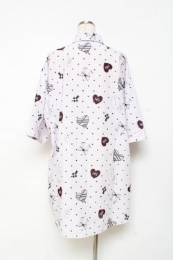 画像2: Ank Rouge / やみかわいいプリントBigシャツ M ピンク Y-25-10-28-116-CA-BL-SZ-ZY