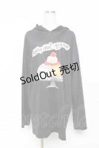 NieR Clothing / BOX LOGO LONG LENGTH PULLOVER PARKA F Pudding/黒 Y-25-10-28-119-PU-TO-SZ-ZY