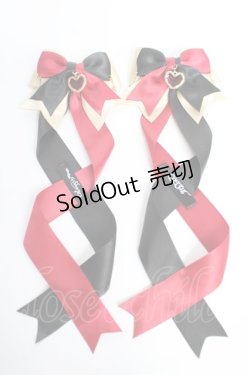 画像1: LOTUS ribbon / ツインテールリボンバレッタ   Y-25-10-28-016-EL-ZA-SZ-ZT1031X