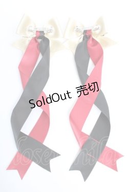 画像2: LOTUS ribbon / ツインテールリボンバレッタ   Y-25-10-28-016-EL-ZA-SZ-ZT1031X