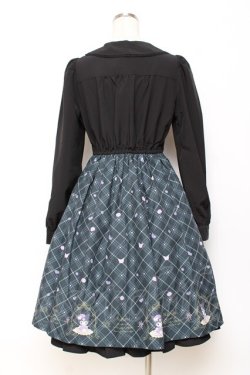 画像2: axes femme POETIQUE / クロミ/ティールームワンピース M 黒 Y-25-10-28-126-AX-OP-SZ-ZY