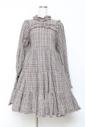 Physical Drop / 小公女ドレス  チェックベージュ Y-25-10-28-128-LO-OP-SZ-ZY