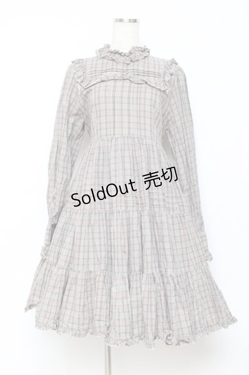 画像1: Physical Drop / 小公女ドレス  チェックベージュ Y-25-10-28-128-LO-OP-SZ-ZI (1)