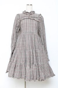 Physical Drop / 小公女ドレス  チェックベージュ Y-25-10-28-128-LO-OP-SZ-ZY