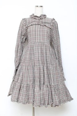 画像1: Physical Drop / 小公女ドレス  チェックベージュ Y-25-10-28-128-LO-OP-SZ-ZY