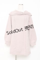 axes femme / リボン襟ニットミニワンピ F ピンク Y-25-10-28-129-AX-OP-SZ-ZY