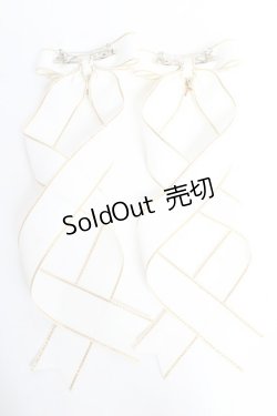 画像2: LOTUS ribbon / ツインテールリボンバレッタ  白 Y-25-10-28-017-EL-ZA-SZ-ZT485-F001