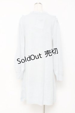 画像2: axes femme / ヨーク切替ニットワンピ F サックス Y-25-10-28-132-AX-OP-SZ-ZY