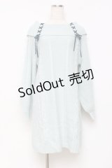 axes femme / W編み上げニットチュニック F ミント Y-25-10-28-133-AX-TO-SZ-ZY