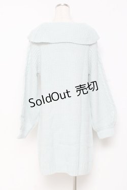 画像2: axes femme / W編み上げニットチュニック F ミント Y-25-10-28-133-AX-TO-SZ-ZY