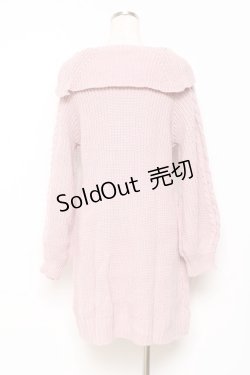 画像2: axes femme / W編み上げニットチュニック F ピンク Y-25-10-28-134-AX-TO-SZ-ZY