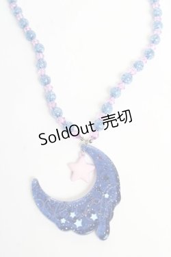 画像1: Angelic Pretty / Melty Moonネックレス  青 Y-25-10-28-002-AP-AC-SZ-ZY