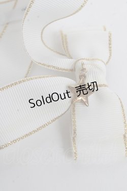 画像3: LOTUS ribbon / ツインテールリボンバレッタ  白 Y-25-10-28-017-EL-ZA-SZ-ZT485-F001