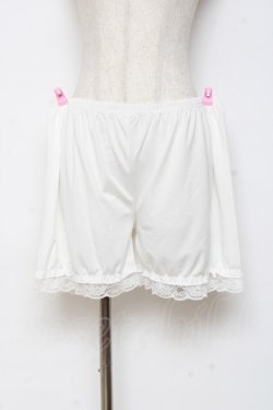 画像1: m petit by misako / AMドロワーズスソレース JJM-L 中白 Y-25-10-28-135-LO-PA-SZ-ZY