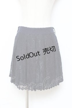 画像1: axes femme / ベルト付きレースキュロット M 紺 Y-25-10-28-141-AX-PA-SZ-ZI