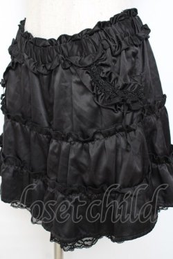 画像3: axes femme / サテンフリルキュロット M 黒 Y-25-10-28-142-AX-PA-SZ-ZY