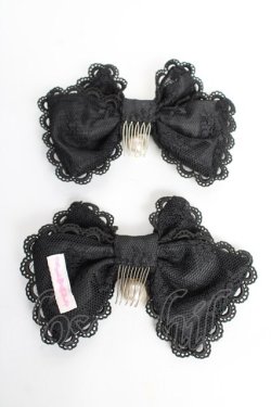 画像2: Angelic Pretty / Dollyロゴパールコーム  黒 Y-25-10-28-018-AP-AC-SZ-ZY