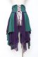 画像3: Ozz oneste / 雪化憧コルセットスカート  グリーン×紫 Y-25-10-28-146-OO-SK-SZ-ZY (3)
