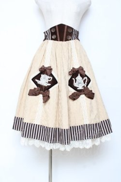 画像1: Hoshibako Works / カフェホシバコ スカート S コーヒー Y-25-10-28-148-LO-SK-SZ-ZY