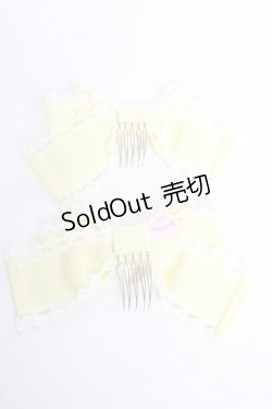 画像2: Angelic Pretty / Crystal Heartコーム  イエロー Y-25-10-28-019-AP-AC-SZ-ZY