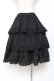 画像2: Hoshibako Works / 七色ワルツチュールフリルアンダースカート  黒 Y-25-10-28-149-LO-SK-SZ-ZY (2)