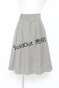 画像1: F i.n.t / サイドバックルベルトタックスカート F グリーン Y-25-10-28-150-CA-SK-SZ-ZY