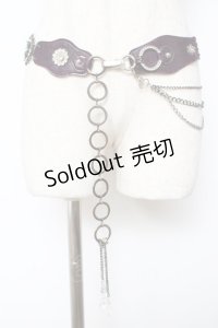 Ozz On / 蝶モチーフベルト  紫 Y-25-10-28-035-OO-ZA-SZ-ZY