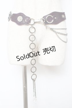 画像1: Ozz On / 蝶モチーフベルト  紫 Y-25-10-28-035-OO-ZA-SZ-ZY