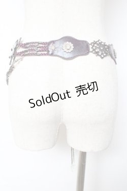 画像2: Ozz On / 蝶モチーフベルト  紫 Y-25-10-28-035-OO-ZA-SZ-ZY