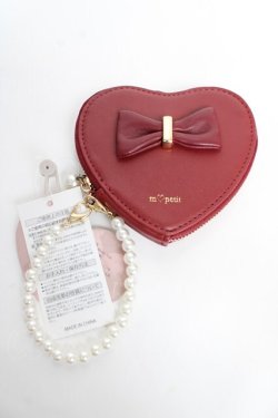 画像1: m petit by misako / AMハートガタミニコイン  中赤 Y-25-10-28-036-LO-ZA-SZ-ZY