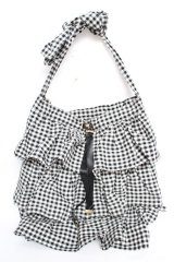 Fi.n.t / フリルトートバッグ  黒 Y-25-10-28-040-CA-BG-SZ-ZT501