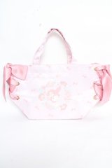 Maison de FLEUR / My Melodyリボンサイドリボントート F ピンク Y-25-10-28-041-LO-BG-SZ-ZY