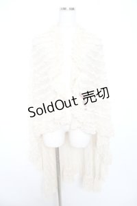 PINK HOUSE / ドットチュールフリルストール F 生成り Y-25-10-31-001-LO-ZA-AS-ZY