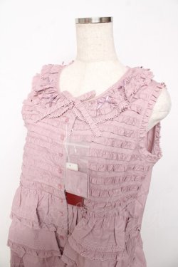 画像3: PINK HOUSE / フリル使いノースリーブブラウス F ラベンダー Y-25-10-31-027-LO-BL-AS-ZY