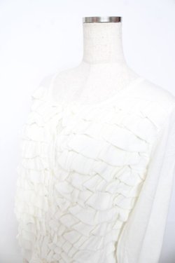 画像3: PINK HOUSE / フリルニットカーディガン F 白 Y-25-10-31-029-LO-TO-AS-ZY