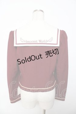 画像2: Innocent World / セーラー刺繍ジャケット L ボルドー Y-25-10-31-032-IW-JA-SZ-ZY