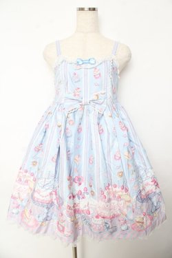 画像1: Angelic Pretty / Whip Factory ジャンパースカートSet  サックス Y-25-10-31-035-AP-OP-SZ-ZY
