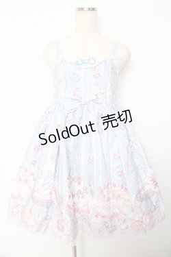 画像1: Angelic Pretty / Whip Factory ジャンパースカートSet  サックス Y-25-10-31-035-AP-OP-SZ-ZS