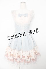 Innocent World / リバイバルロッタジャンパースカート M サックス Y-25-10-31-036-IW-OP-SZ-ZY