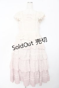 PINK HOUSE / ローンティアードワンピース F ピンク Y-25-10-31-037-LO-OP-SZ-ZY